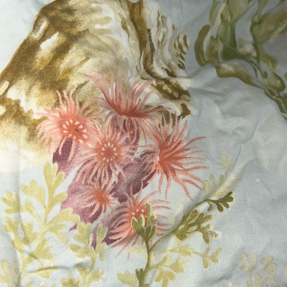 FIVE (5) POTTERY BARN UNDER THE SEA!! Floral/ Botanical PILLOW SHAMS ~